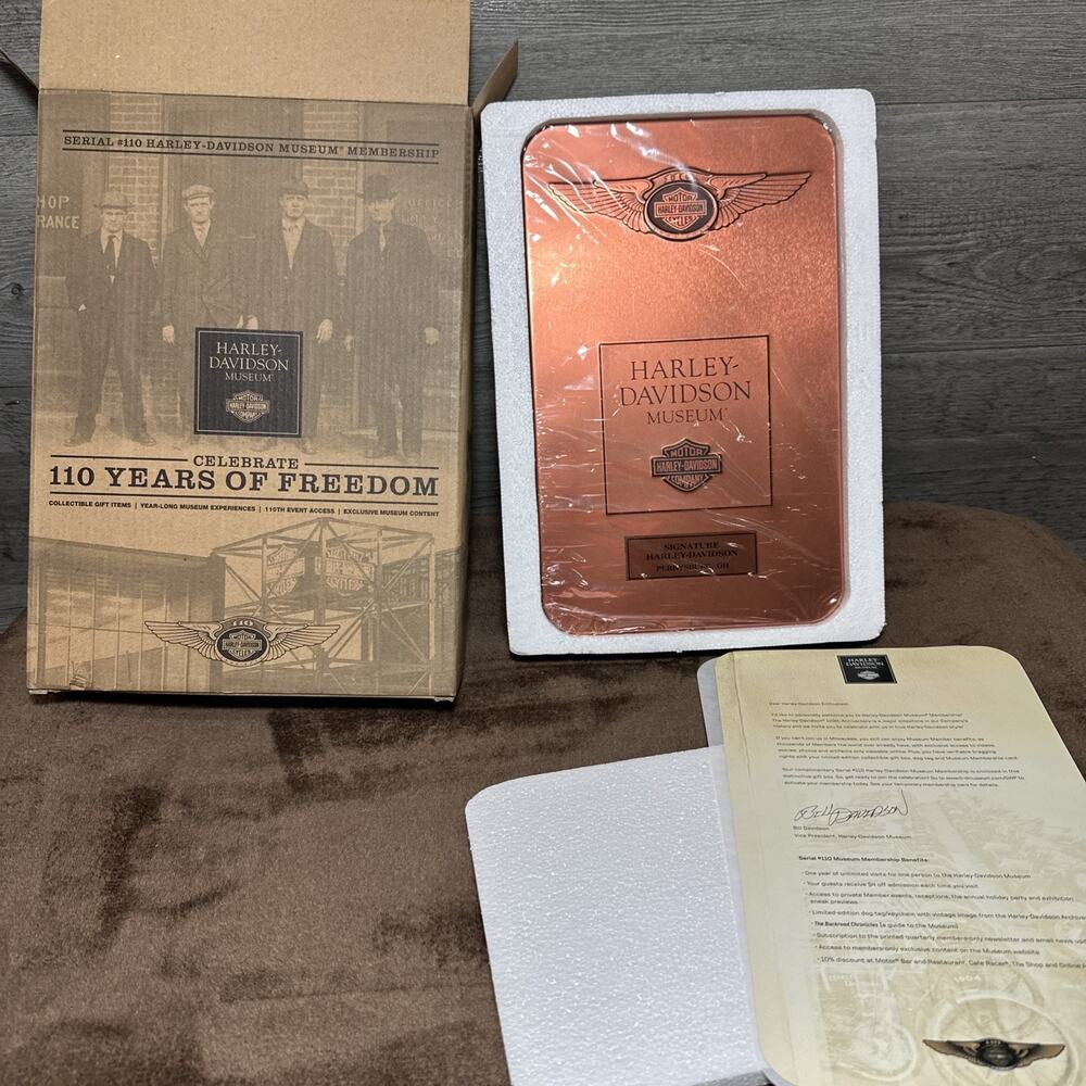 Harley Davidson 2012 110th Museum Holiday Gift Promo Package-OH Dealers- NEW IB